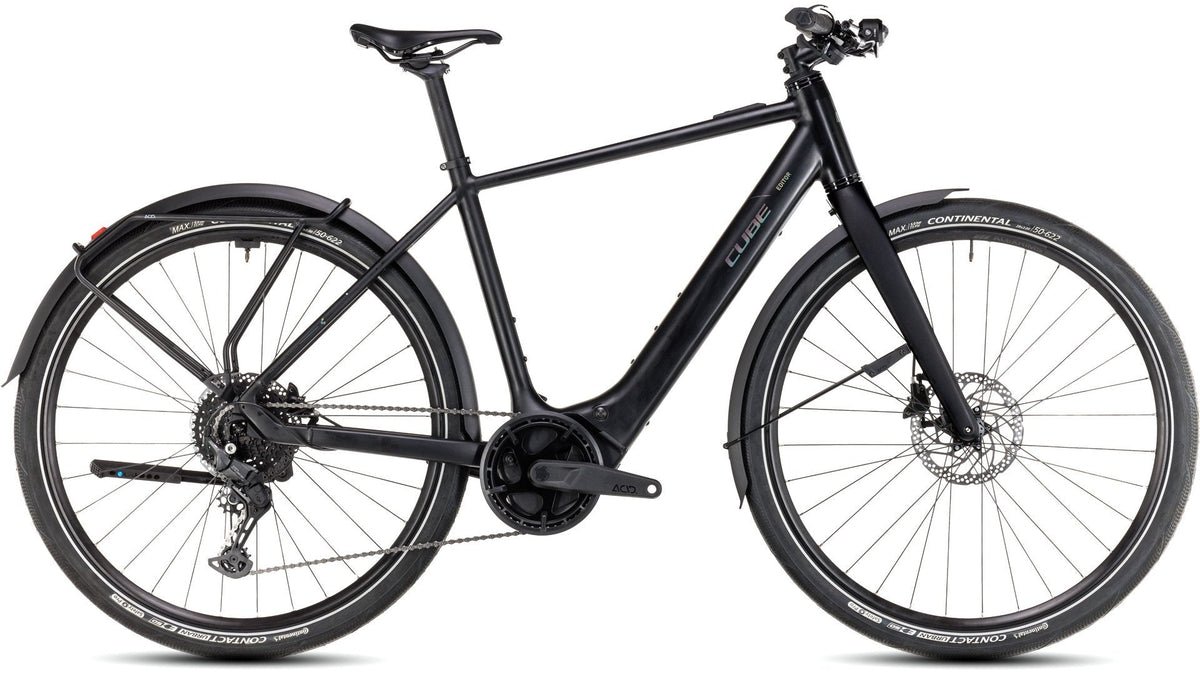 CUBE Editor Hybrid Pro FE 400X in schwarz/spectral – Seitenansicht