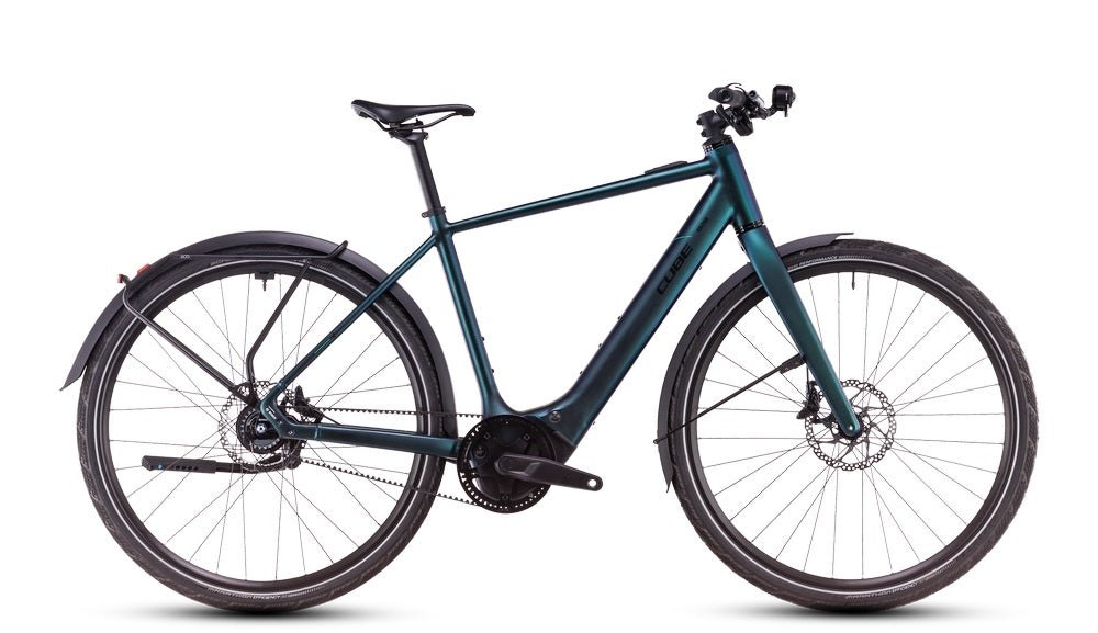 CUBE Editor Hybrid SLT FE 400X in goblin/glänzend – Seitenansicht