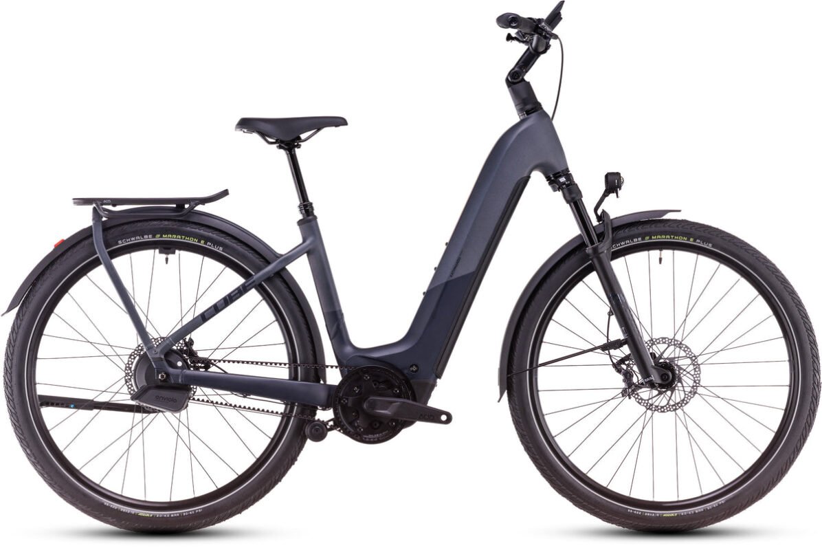 CUBE Kathmandu Hybrid Comfort SLX 800 in nachthimmel/tinte – Seitenansicht